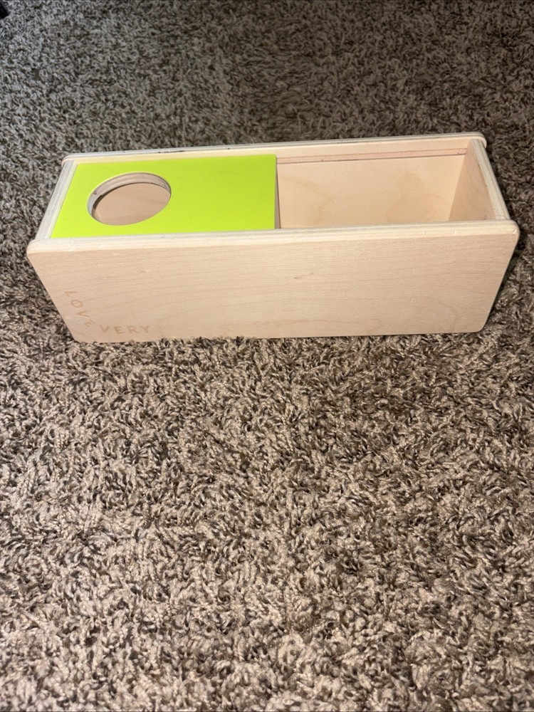 Lovevery Wooden Sliding Top Box The Thinker Kit 11-12 Months Montessori NO BALL
