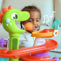 Move2Play, Air-Powered Dinosaur Ball Popper | 30+ Songs, Sayings, & Lights | Bab