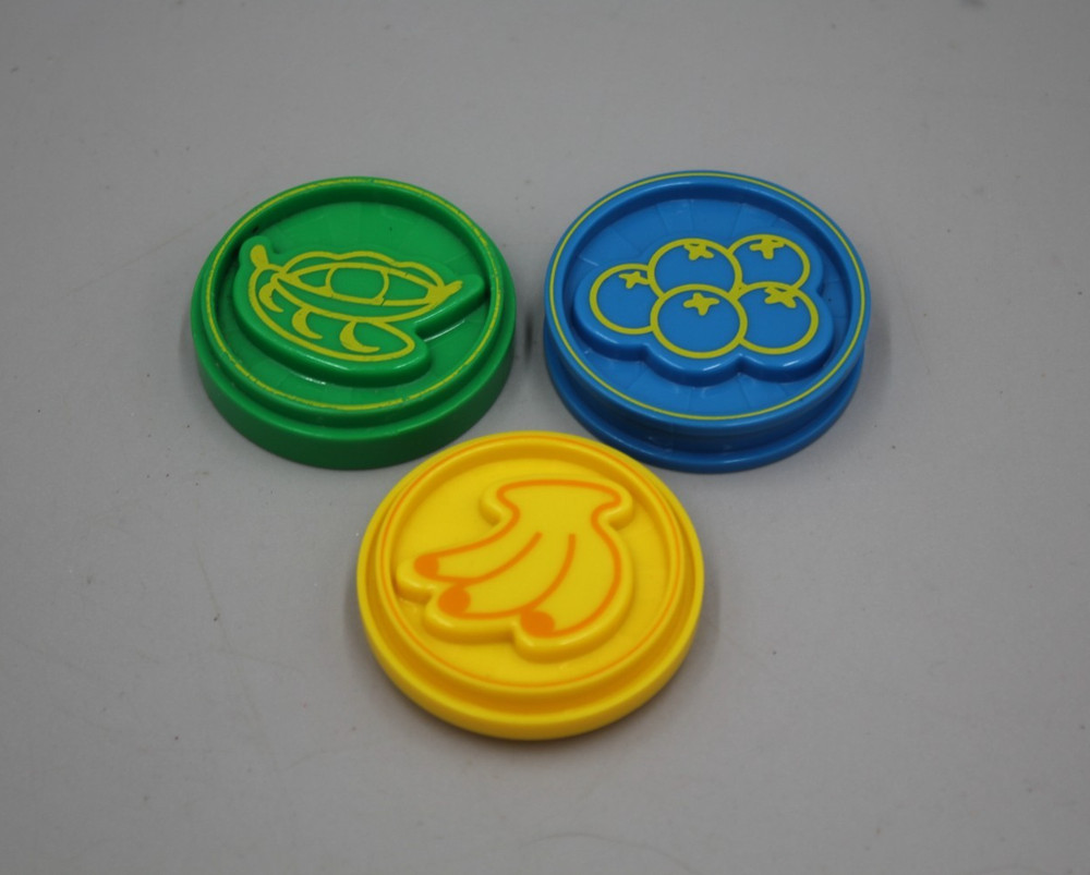VTech Crunch Count Dinosaur Replacement Food Coins 3 pcs Blueberry Pea Bananas