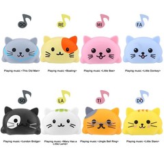 Musical Scale Cat, Touch Sensitive Music Piano Learning Funny Toy with Packin…