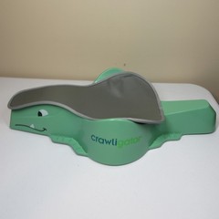 Crawligator Tummy Time Rolling Toy Green Grey Infant Mobility Model C30846