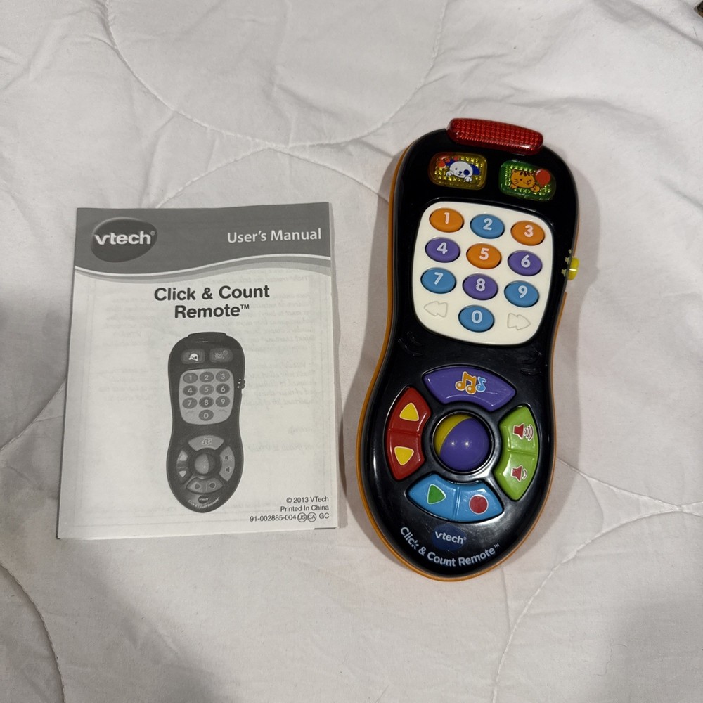 V-Tech Click And Count Remote Works, With Manual