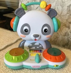 Infantino Spin & Slide DJ Panda – 16 Songs, Busy Beads for Fine Motor Skills