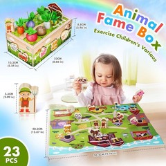 Montessori Wooden Sensory Toddler Toys: Toy for 1 Year Old Boys Girls Birthday