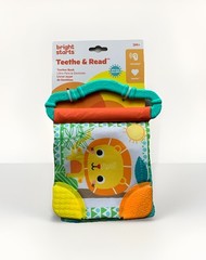 NEW Bright Starts Teethe & Read Soft Teether Book Toy Ages 3 – 36 Months