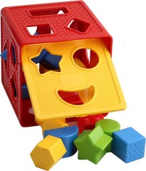 Baby Blocks Shape Sorter Toy, Plastic