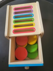 Toddlers Montessori Coin Box Toys for 1 2 3 Year Old Boys Girls, Drawer Box T…