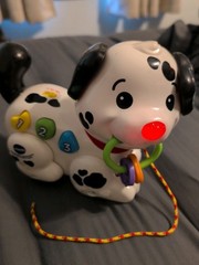 VTech Pull and Sing Puppy Dalmatian Infant Toy 6-36 Months Tested And Working *