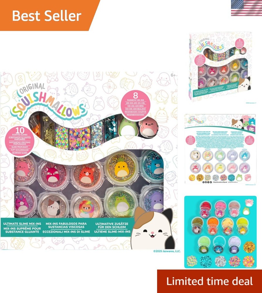 SLIMYGLOOP Mix’Ems, Scented Slimes with Mixins, Sensory Toys for Kids,