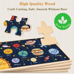 Puzzles for Kids Ages 3-5 Years Set of 3 Packs with 36-Piece Wood Jigsaw Puzzles