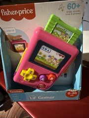 Fisher-Price Laugh & Learn Lil’ Gamer Toy, Numbers & Letters, 6-36 Months Pink