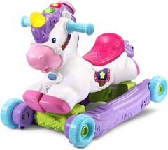 Learning Unicorn Ride on Toy for Kids Girls w/ Music Songs Educational Activity