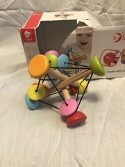Classic World Magic Ball Learning Infant Toy Hand Crafted Natural Wood￼ Colorful