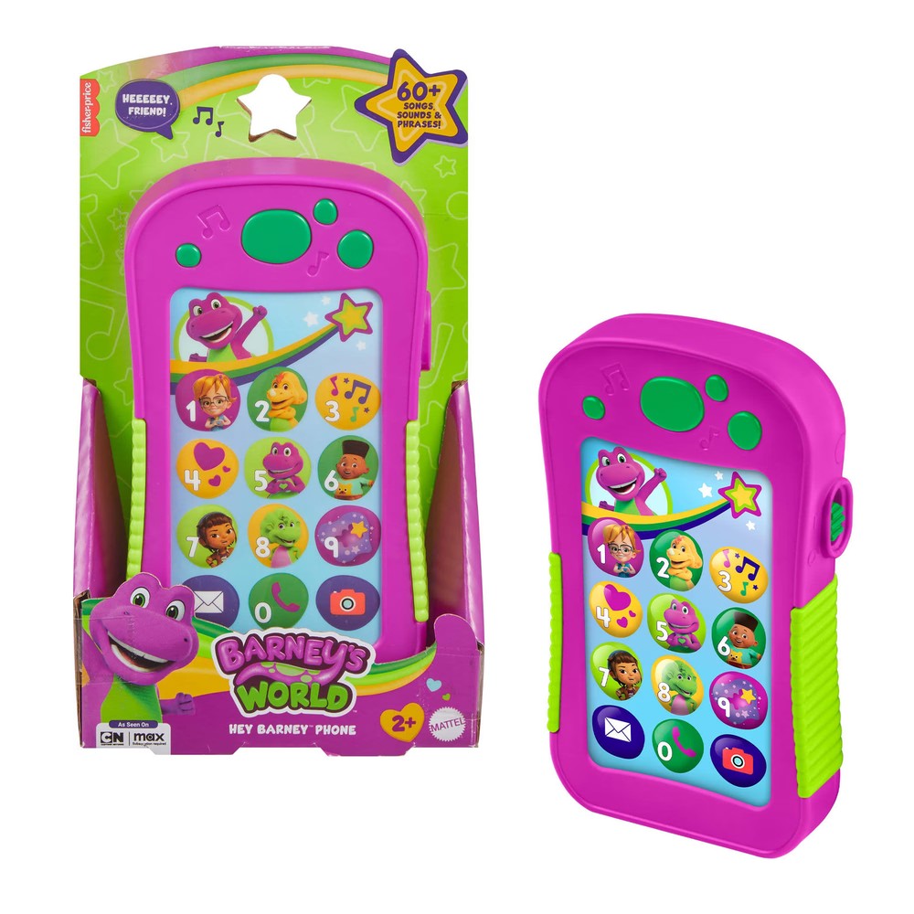 Barney Phone Musical Toddler Toy with Lights Multilanguage