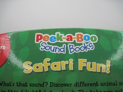 Safari Fun! PeekaBoo Toddlers Sound Book Discover Animal Sounds 3yrs and up.