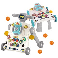 Baby Walker 3 in 1 Sit to Stand Push Walker With Activity Table and Center fo…