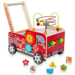 Wooden Baby Walker with Bead Maze for 1 Year Old and up Wood Push Toy for 12 …