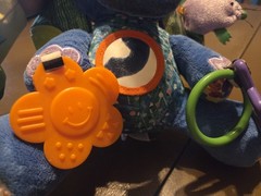 Interactive Hanging Elephant Toy Teether Sensory Stimulation World of Eric Carle