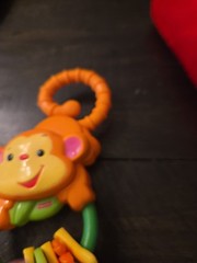 Rainforest Monkey Ring Activity Rattle Hanging Toy Fisher Price 2007