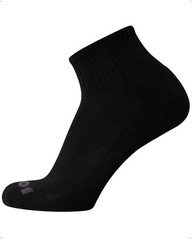 AND1 Men’s Socks – Athletic Cushion Quarter Cut Socks (24 Pack) Black/Grey