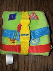 Buckle Buster Square Learning Interactive Activity Fine Motor Skill with Buckles