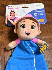 Ms. Rachel Huggable Lovey Plush Toy Soft Blue Pink 3M+ Social Emotional