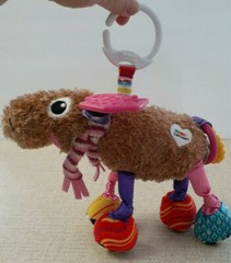 TOMY/Lamaze Moose Plush Baby Developmental Crib Toy *Crinkle/Teether/Rattle