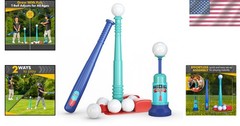 Toddler Baseball Set with Manual Operation Safe Non Toxic Materials for Kids