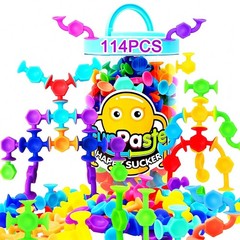 114pcs Suction Cup Toys, Bath Toys for Toddlers Travel Toy – Preschool Learni…