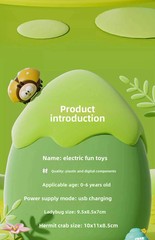 Funny Ladybug Floating Ball Cute Crab Whale Floating Ball Electric Toys Early