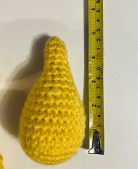 Handmade Crochet Yellow Color Sorting Playset, Learning Toy, Montessori