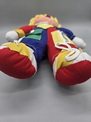 Vintage JSNY Learn To Dress Stuffed Doll Clown #6159 13” high doll plush