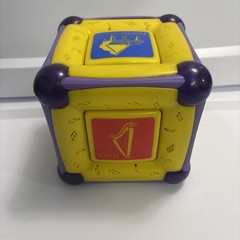 Embryonics Mozart Magic Cube Munchkin Yellow Lights Music Toy Tested And Works