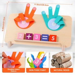 Montessori Toys for 3-5 Year Old, Educational Math Manipulatives Learning Toy…