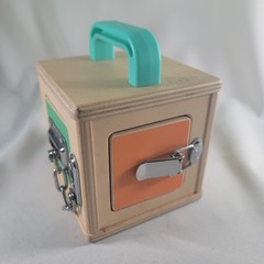 LOVEVERY Wooden Lock Box Latches Montessori Learning Toy from The Realist Box