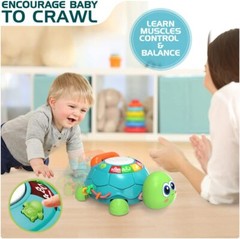 Baby Toy 6 to 12 Months – Musical Turtle Crawling Early Learning Educational Toy