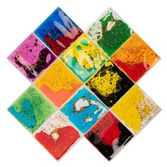 Art3d 12-Pack Square Colorful Liquid Play Mats for Children’s Rooms