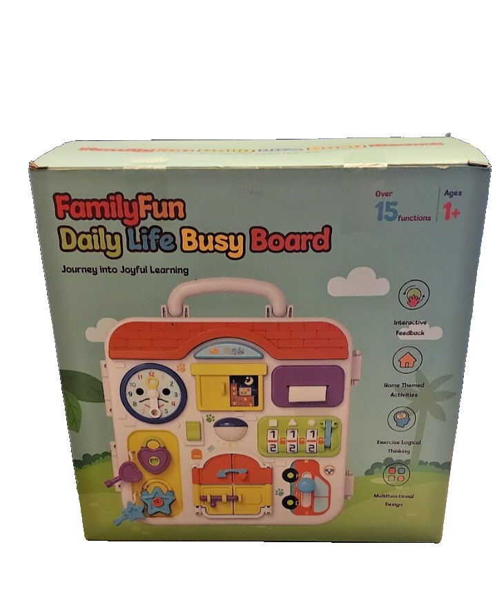 Family Fun Daily Life Busy Board Set Interactive Set – NEW – Great for Toddlers