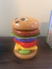 Stacking Hamburger Multicolor Baby Toy Food & Drink Theme Hand-Eye Coordination