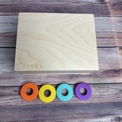 Lovevery Count and Slide Ring Chute Wooden Toy The Realist Play Kit Montessori