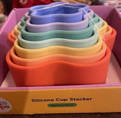Gigglescape Silicone Cup Stacker Sensory Nesting Toddler Toy New In Box