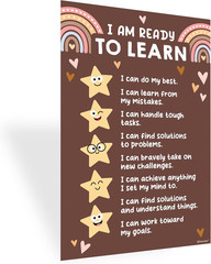 15 Social Emotions Poster for Classroom, 11x17in Educational, Matte-Laminated Ch