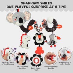 Baby Crib Hanging Rattles Toys Car Seat Toy Soft Mobiles Stroller Crib Cot