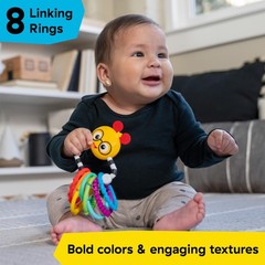 Baby Einstein Cals Connectors Sensory Toy with Textured Links, Ages 0+ Months