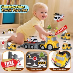ShyLizard Yellow Toddler Construction Truck Lights Sounds