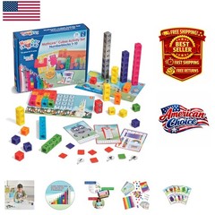 Inclusive MathLink Numberblocks Activity Set – 198 Multicolored Learning Pieces
