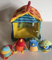Put and Peek Birdhouse Manhattan Toys Soft Activity Toy,Developmental Baby Toys
