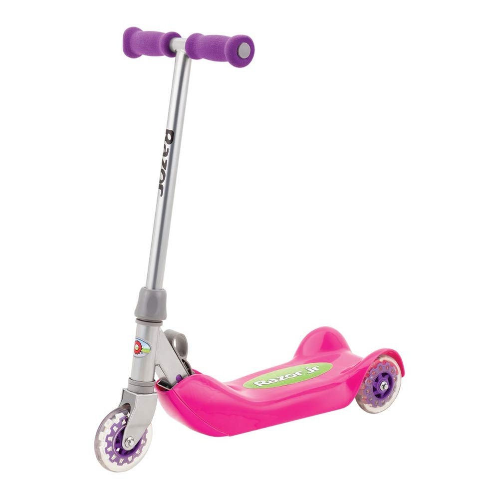 Razor Jr. Folding Kiddie Kick Scooter Pink Frustration-Free Packaging