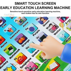 Early Learning Machine Tablet Pad Toys For Ages 1+ Toddlers Baby Kids Game Learn