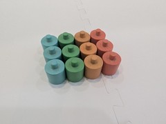 LOVEVERY U-Pick Color Replacement Wooden Stacking Pegs Adventurer Play Kit